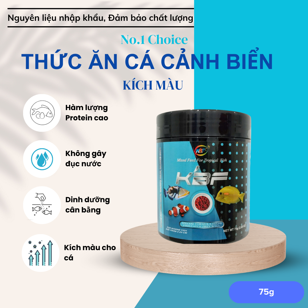 KBF - THỨC ĂN GIÀU ASTAXANTHIN CHO CÁ CẢNH BIỂN